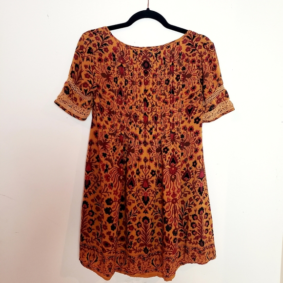 **SOLD** Urban Outfitters Ecote Yellow Amethyst Frock Dress - Picture 3 of 4